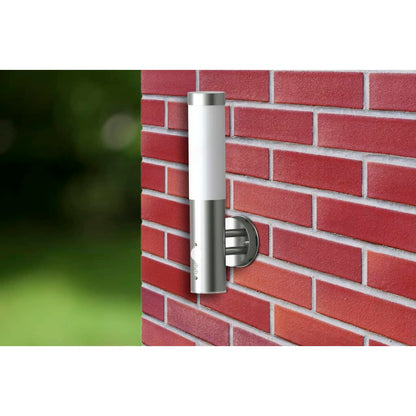 vidaXL Outdoor Wall Lamp with Motion Detector Stainless Steel - Silver