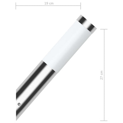 vidaXL Wall Lamp Waterproof Stainless Steel 60 W - Silver