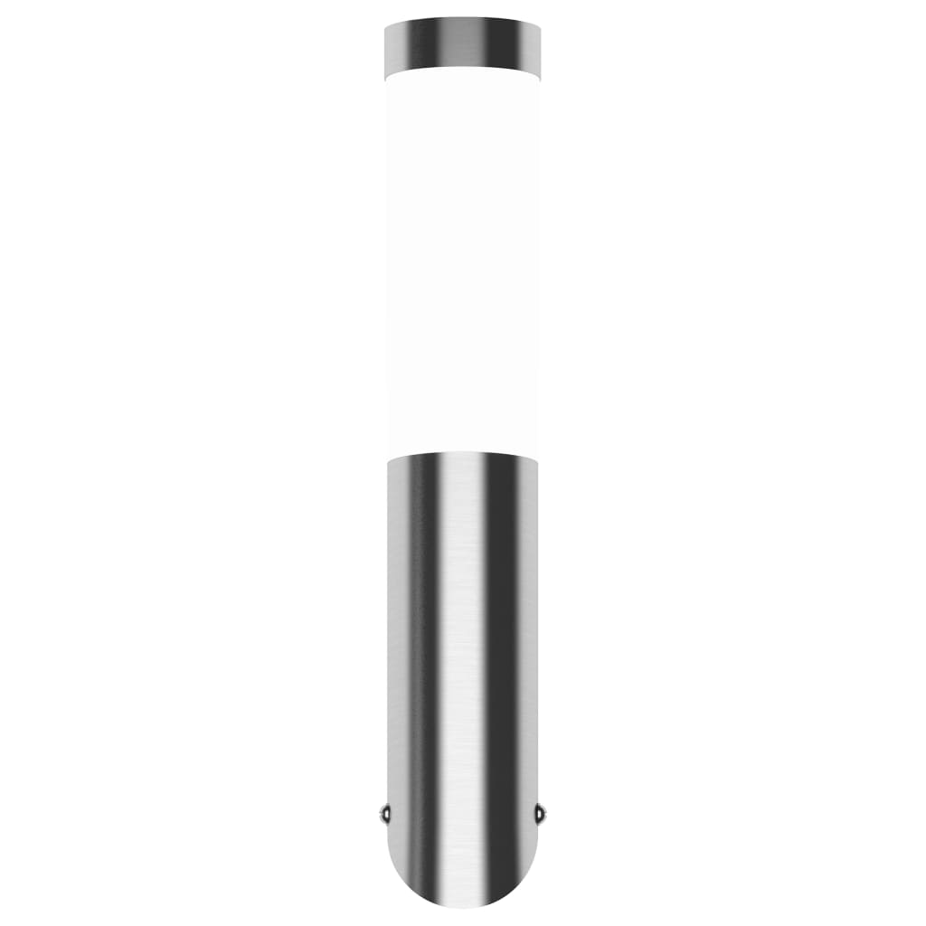 vidaXL Wall Lamp Waterproof Stainless Steel 60 W - Silver