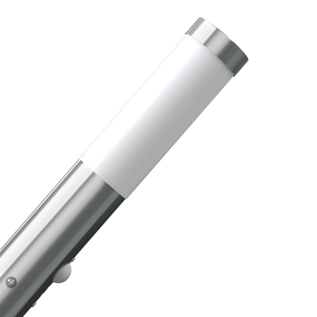 vidaXL RVS Gardenlamp Wall Lamp Waterproof with Motion Detector - Silver