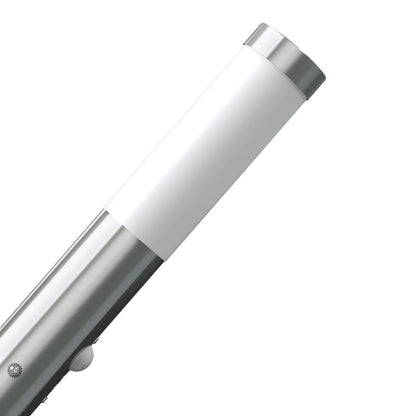 vidaXL RVS Gardenlamp Wall Lamp Waterproof with Motion Detector - Silver