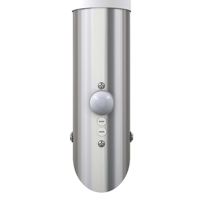 vidaXL RVS Gardenlamp Wall Lamp Waterproof with Motion Detector - Silver