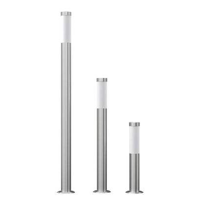 vidaXL Garden Lamp Set 3-piece Waterproof Stainless Steel - Silver