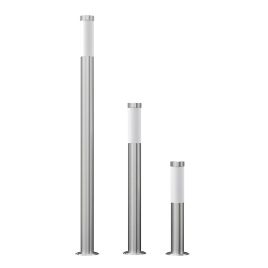 vidaXL Garden Lamp Set 3-piece Waterproof Stainless Steel - Silver