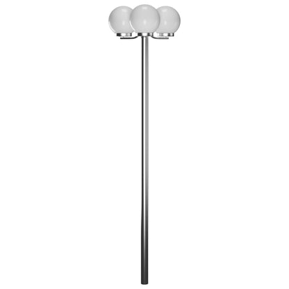 vidaXL Garden Lamp Post 3 Lamps 220 cm - White