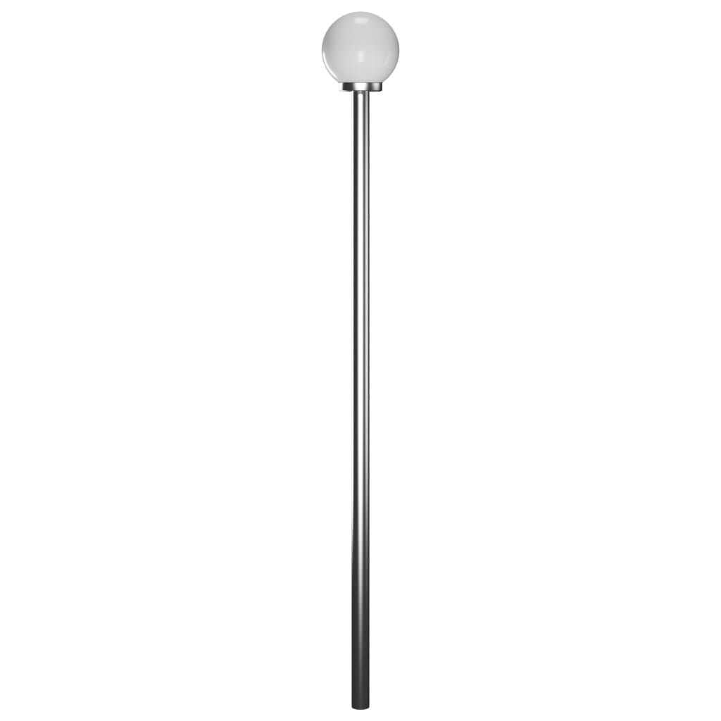 vidaXL Garden Lamp Post 2 Lamps 220 cm - White