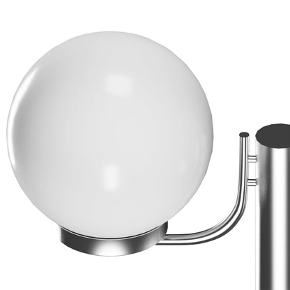 vidaXL Garden Lamp Post 2 Lamps 220 cm - White