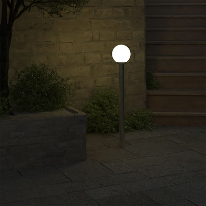 vidaXL Garden Lamp Post 1 Lamp 110cm - White