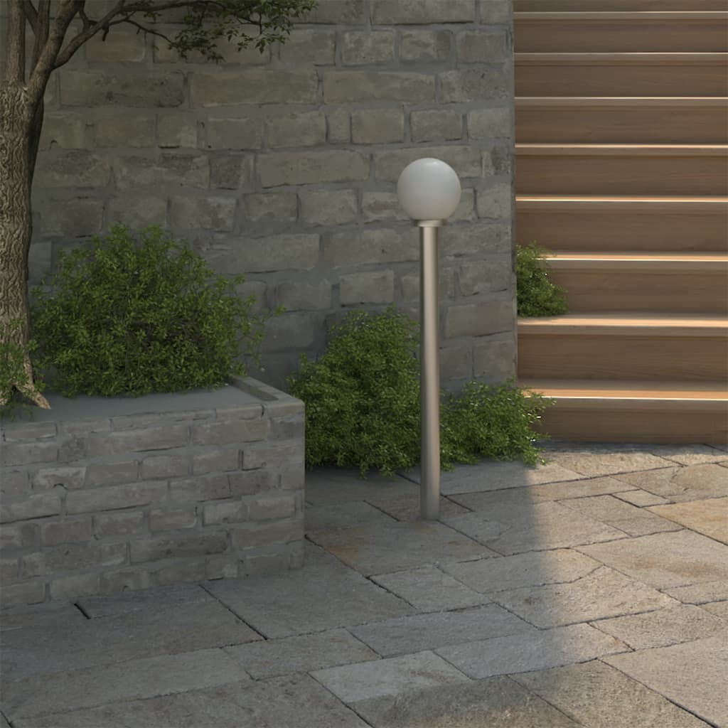 vidaXL Garden Lamp Post 1 Lamp 110cm - White