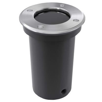 vidaXL Outdoor Ground Lights 3 pcs Round - Silver