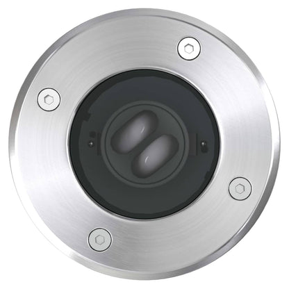 vidaXL Outdoor Ground Lights 3 pcs Round - Silver