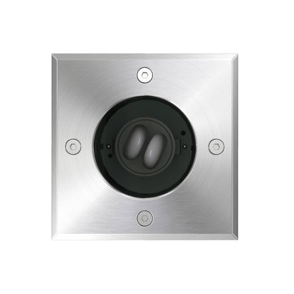 vidaXL Outdoor Ground Lights 3 pcs Square - Black