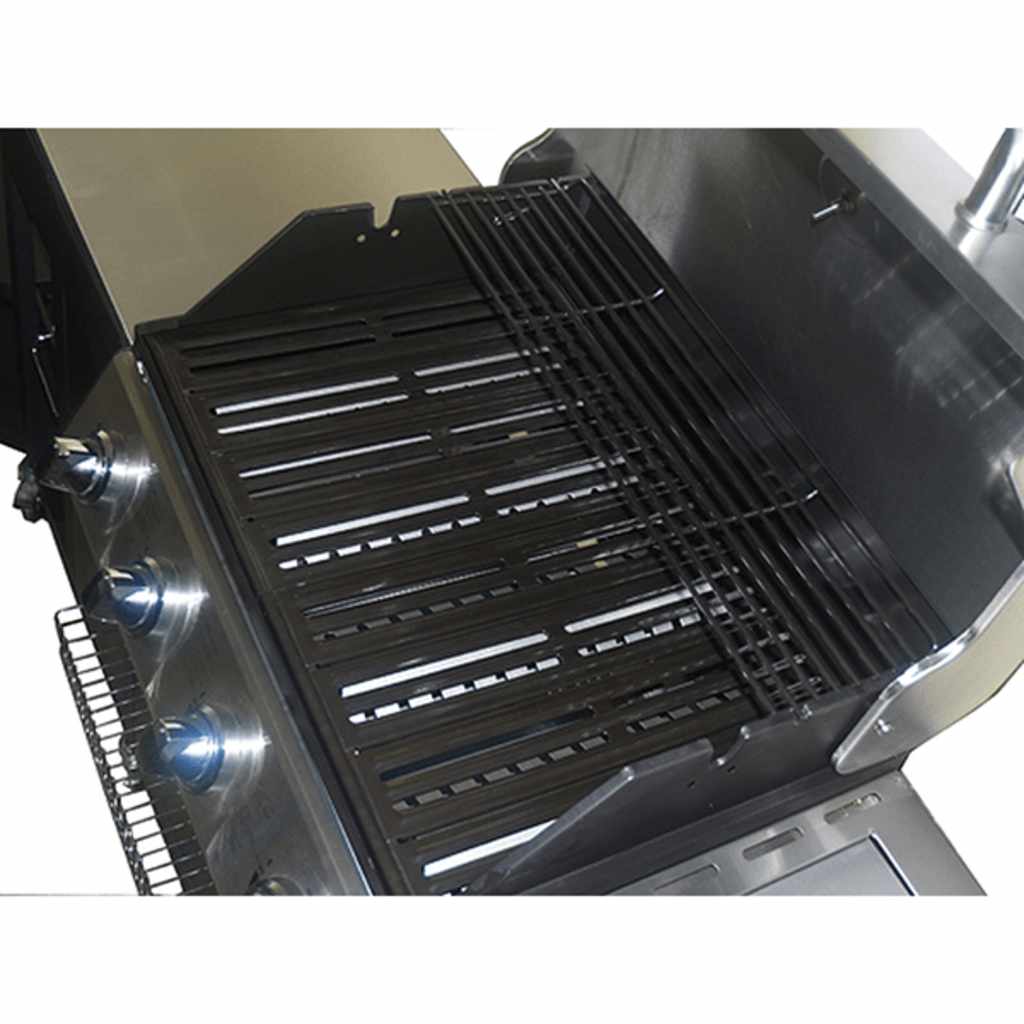 vidaXL Outdoor Kitchen Barbecue Montana 4 Burners - Black - 12086