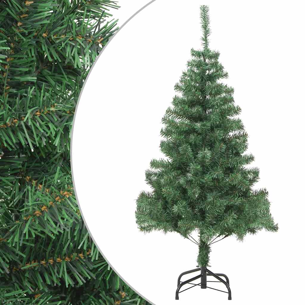 vidaXL Artificial Christmas Tree with Steel Stand 210 cm 910 Branches - Green