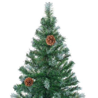vidaXL Artificial Christmas Tree with Pinecones 180 cm - Green - 180 x 90 cm