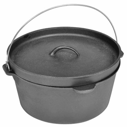 vidaXL Dutch Oven cooking pot 9QT - Black