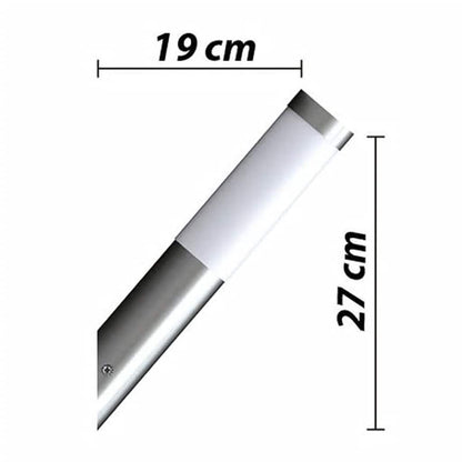 vidaXL Outdoor Wall Lights 2 pcs Stainless Steel - Silver