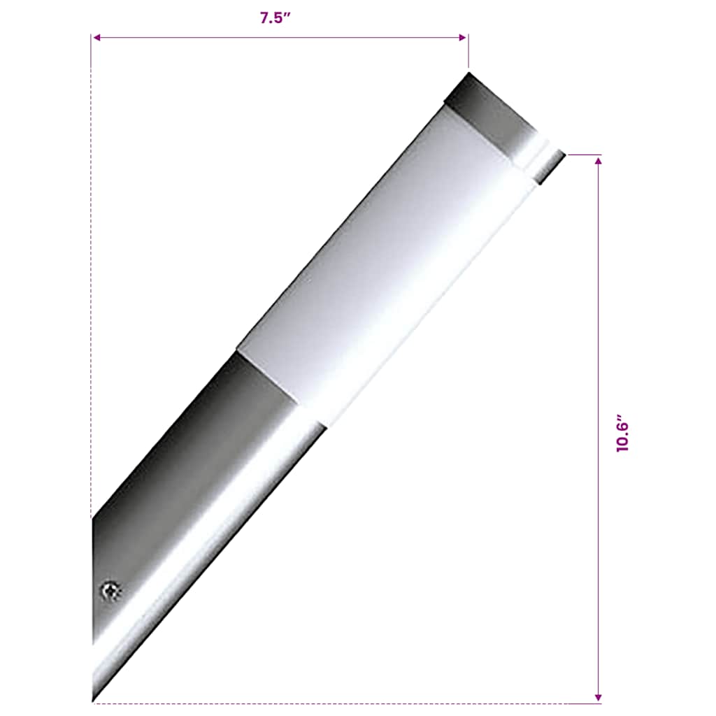 vidaXL Outdoor Wall Lights 2 pcs Stainless Steel - Silver