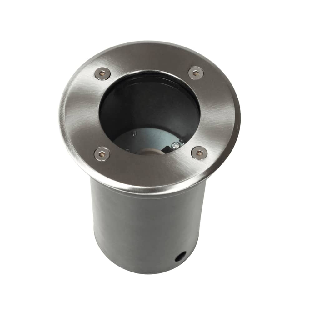 vidaXL Outdoor Ground Lights 12 pcs Round - Silver