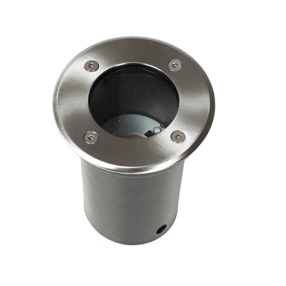 vidaXL Outdoor Ground Lights 12 pcs Round - Silver