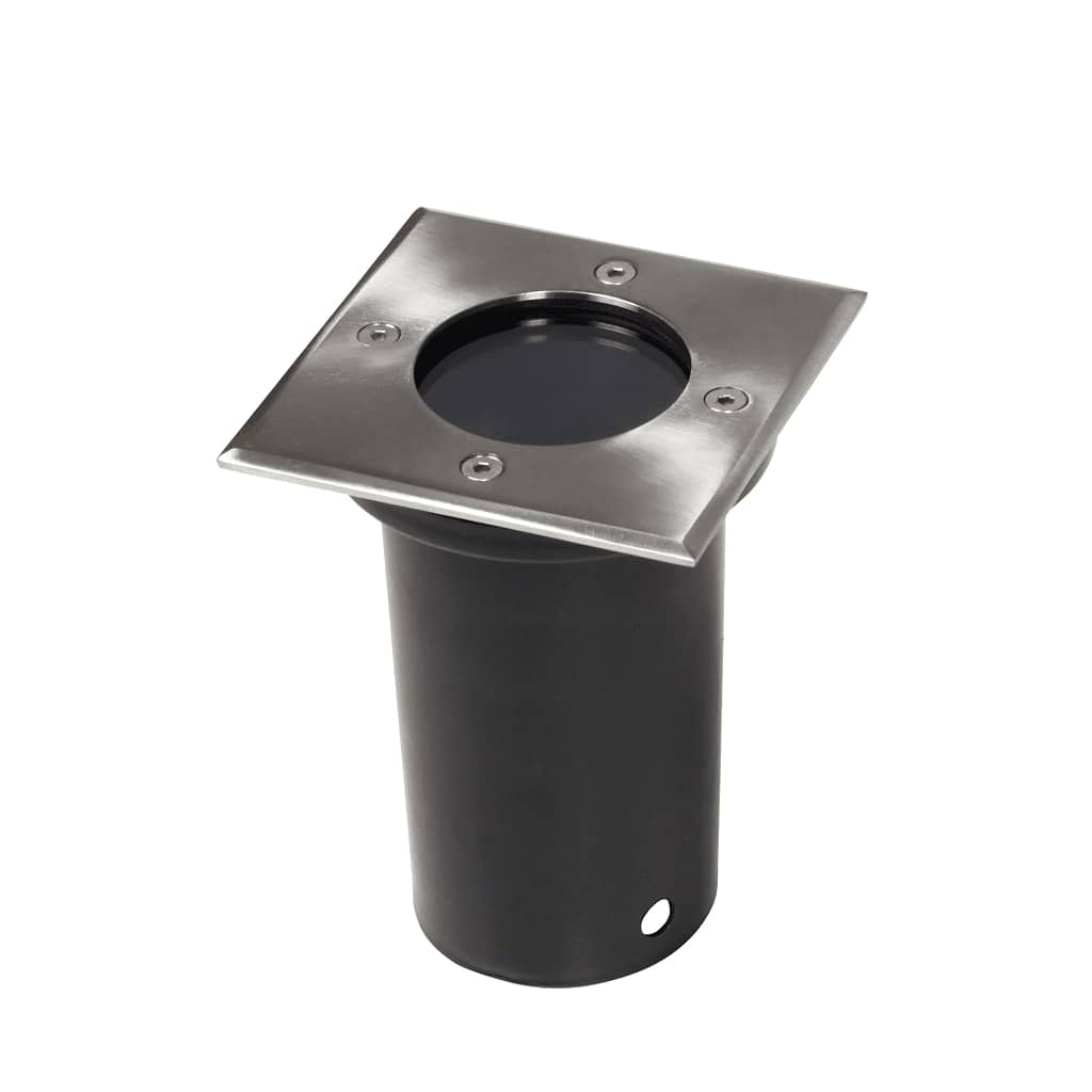vidaXL Outdoor Ground Lights 12 pcs Square - Silver