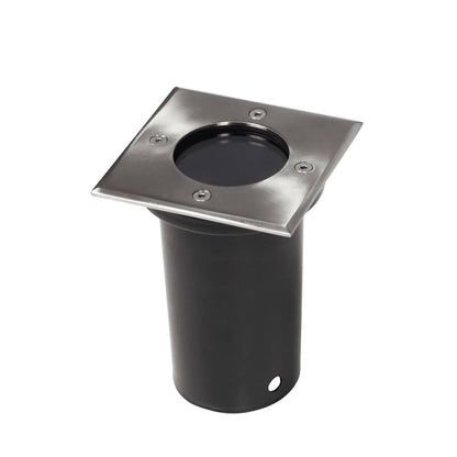 vidaXL Outdoor Ground Lights 12 pcs Square - Silver
