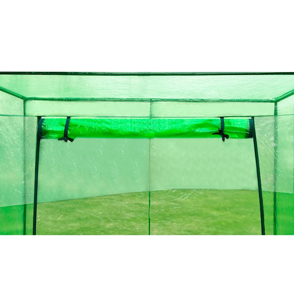 vidaXL Greenhouse Steel frame PVC - Green