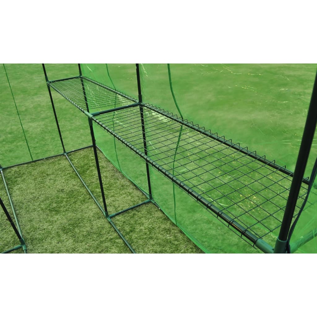 vidaXL Greenhouse Steel XL - Green