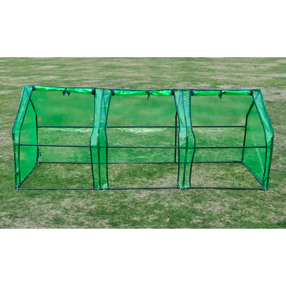 vidaXL Greenhouse with 3 Doors - Green