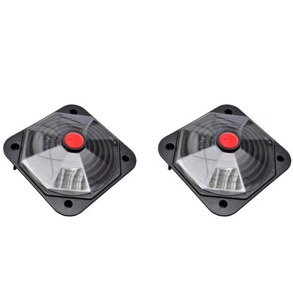 Solar Pool Heater 735 W Set of 2 - Black and Transparent - 71.5 x 71.5 cm
