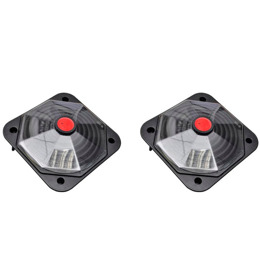 Solar Pool Heater 735 W Set of 2 - Black and Transparent - 71.5 x 71.5 cm