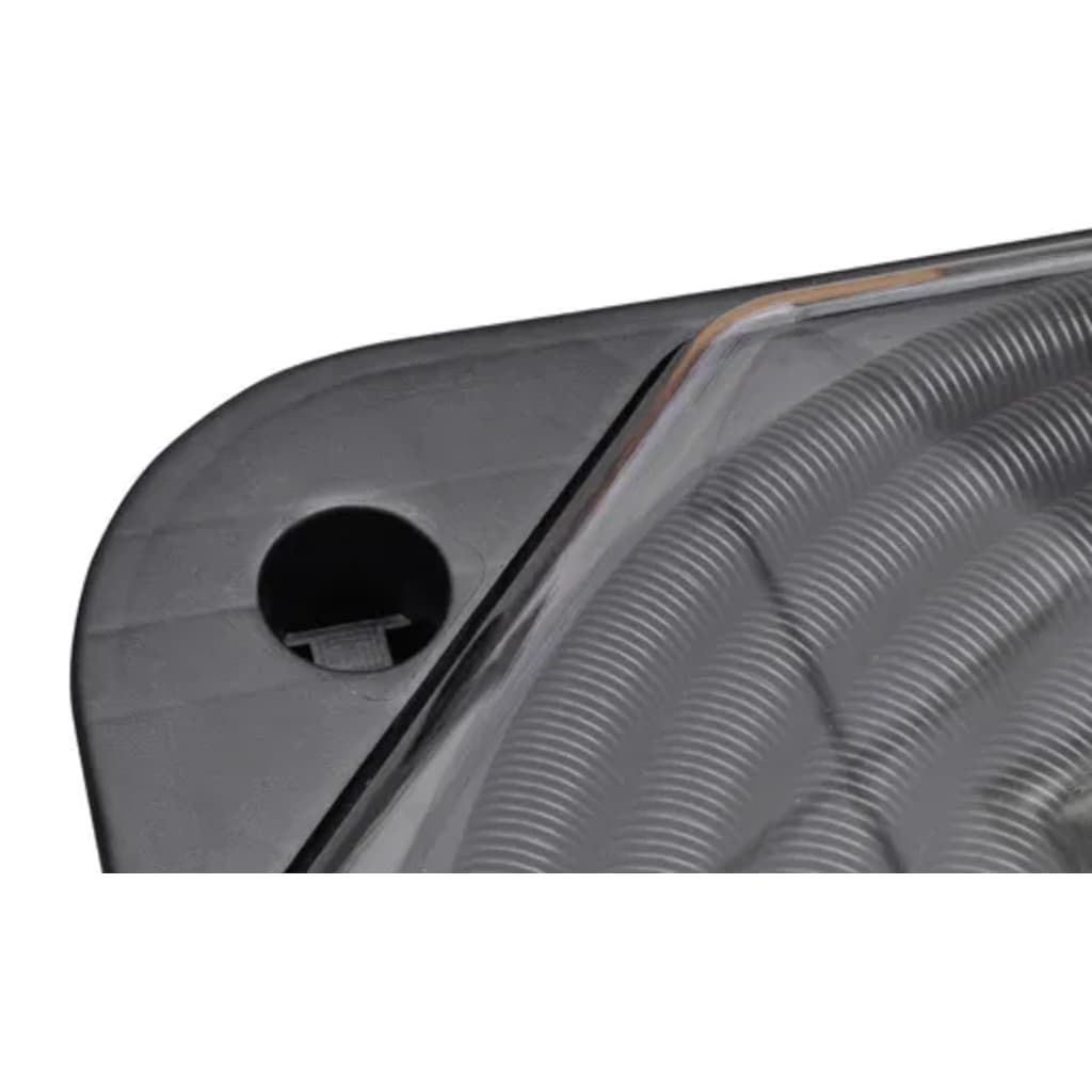 Solar Pool Heater 735 W Set of 2 - Black and Transparent - 71.5 x 71.5 cm