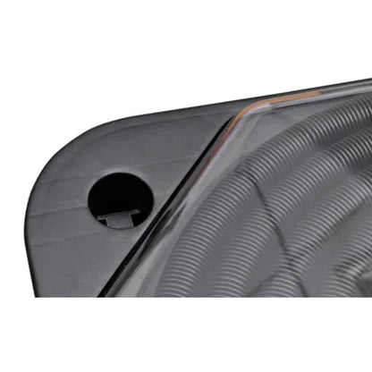 Solar Pool Heater 735 W Set of 2 - Black and Transparent - 71.5 x 71.5 cm