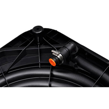 Solar Pool Heater 735 W Set of 2 - Black and Transparent - 71.5 x 71.5 cm