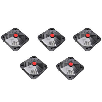 Solar Pool Heater 735 W Set of 5 - Black - 71.5 x 71.5 cm