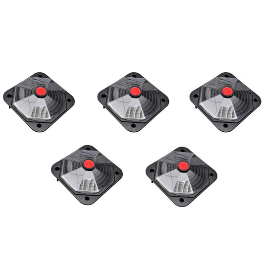 Solar Pool Heater 735 W Set of 5 - Black - 71.5 x 71.5 cm