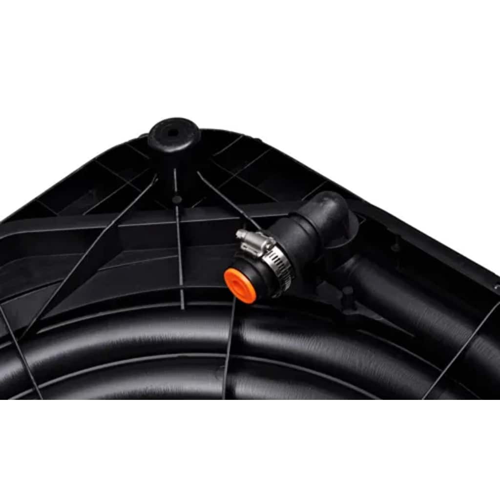 Solar Pool Heater 735 W Set of 5 - Black - 71.5 x 71.5 cm