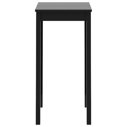 240379 vidaXL Bar Table MDF Black 55x55x107 cm