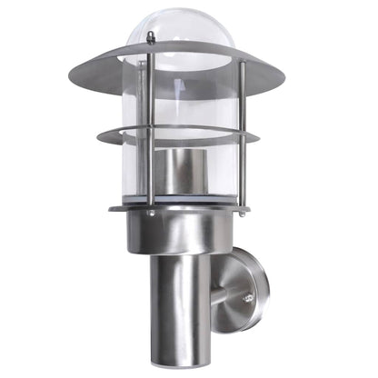Patio Wall Light Lamp Stainless Steel - Silver