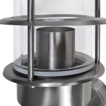Patio Wall Light Lamp Stainless Steel - Silver