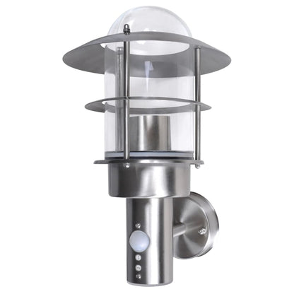 Patio Wall Light Stainless Steel Lamp - Silver