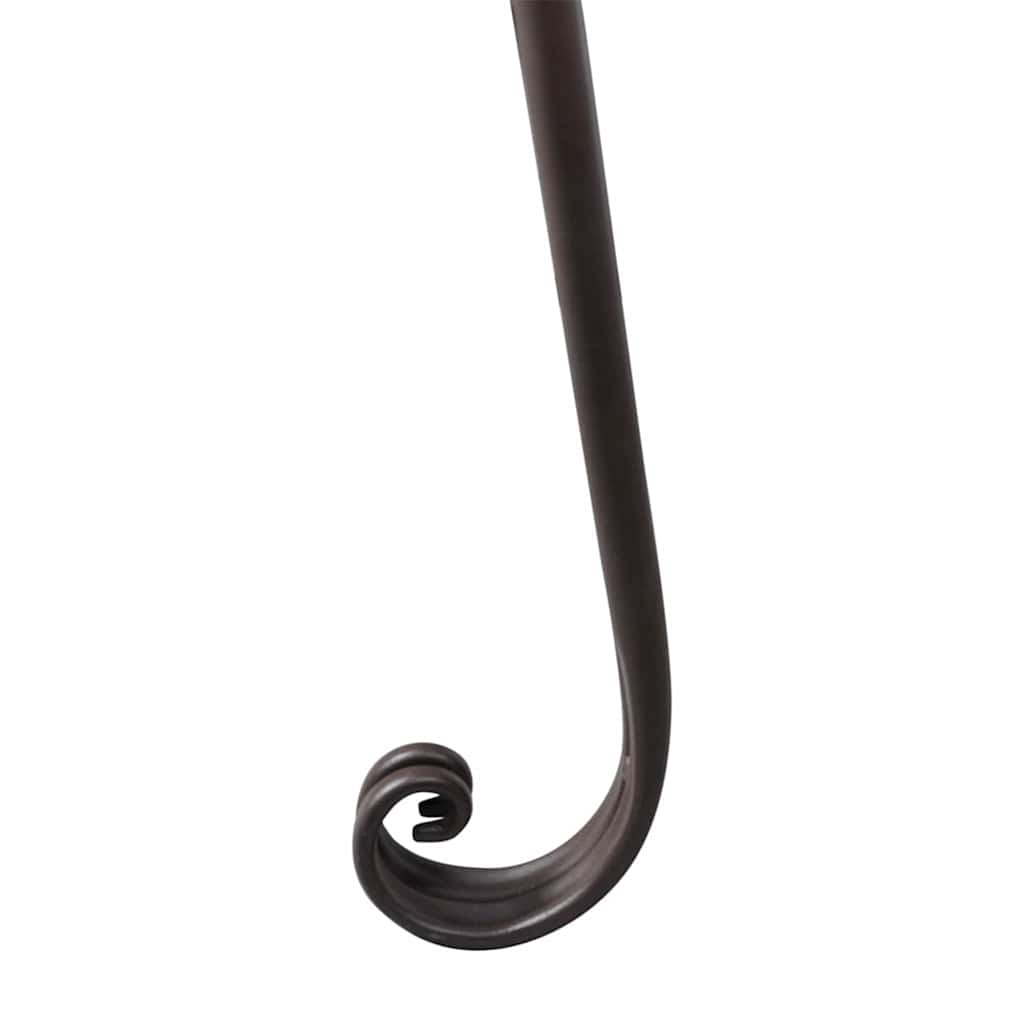 vidaXL Garden Chaise Lounge 128 cm Steel Antique Brown