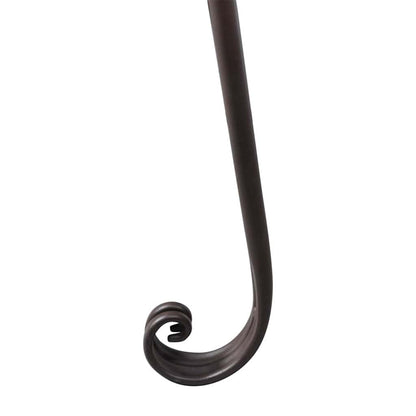 vidaXL Garden Chaise Lounge 128 cm Steel Antique Brown