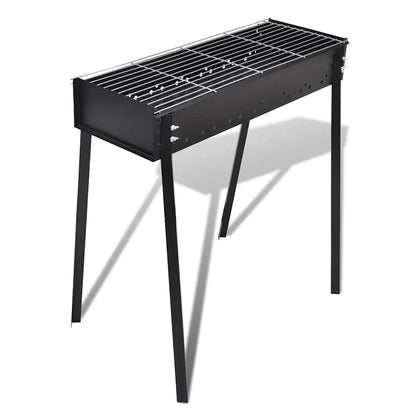 BBQ Stand Charcoal Barbecue Square 75 x 28 cm - Black