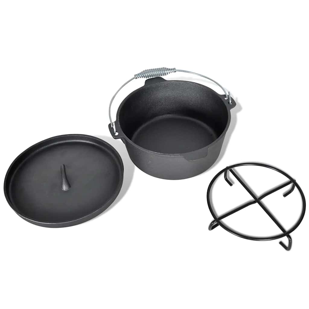 40829 Dutch Oven Set 9pcs - Black - 55 x 21 x 34 cm