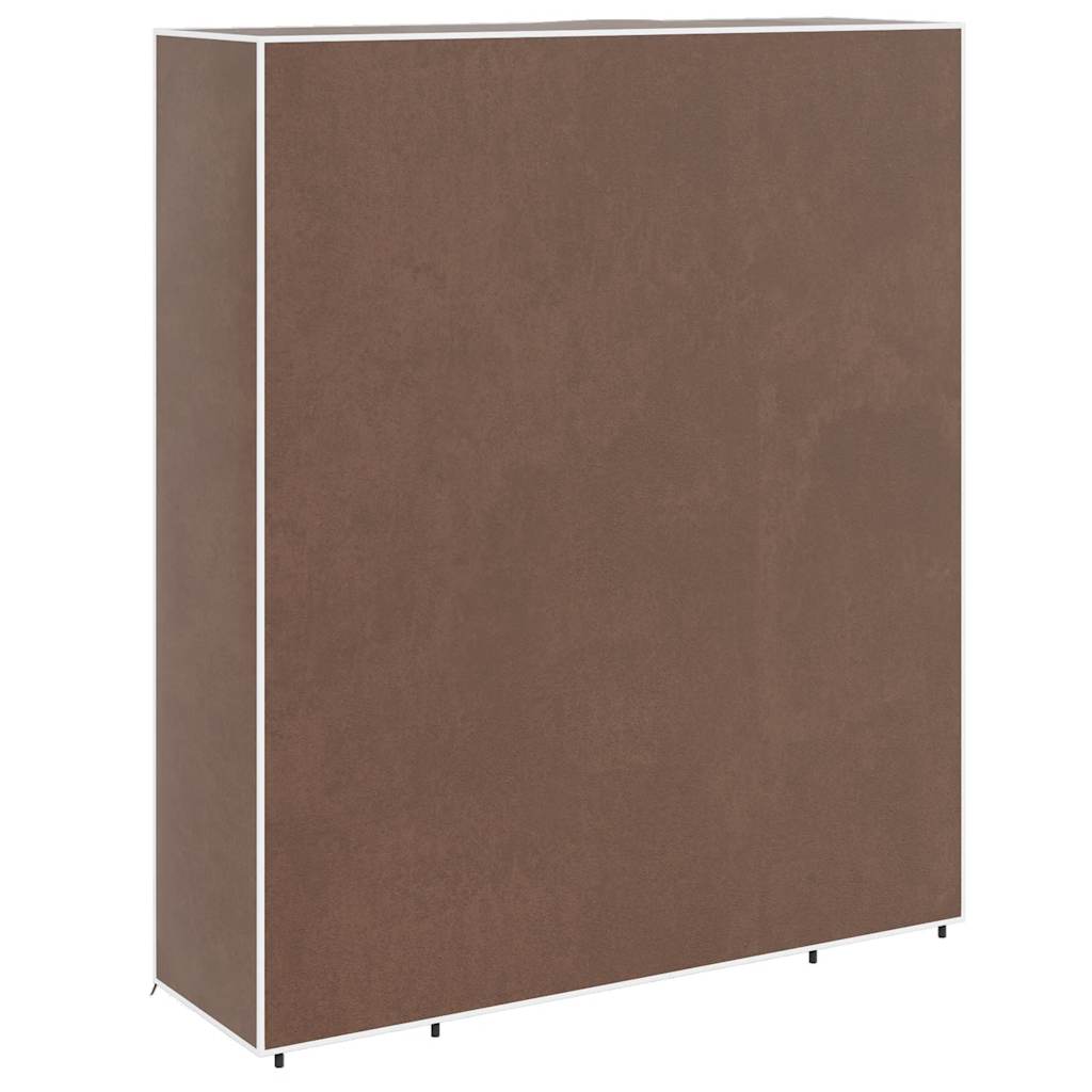 vidaXL Fabric Wardrobe with Compartments and Rods 45x150x176 cm Brown