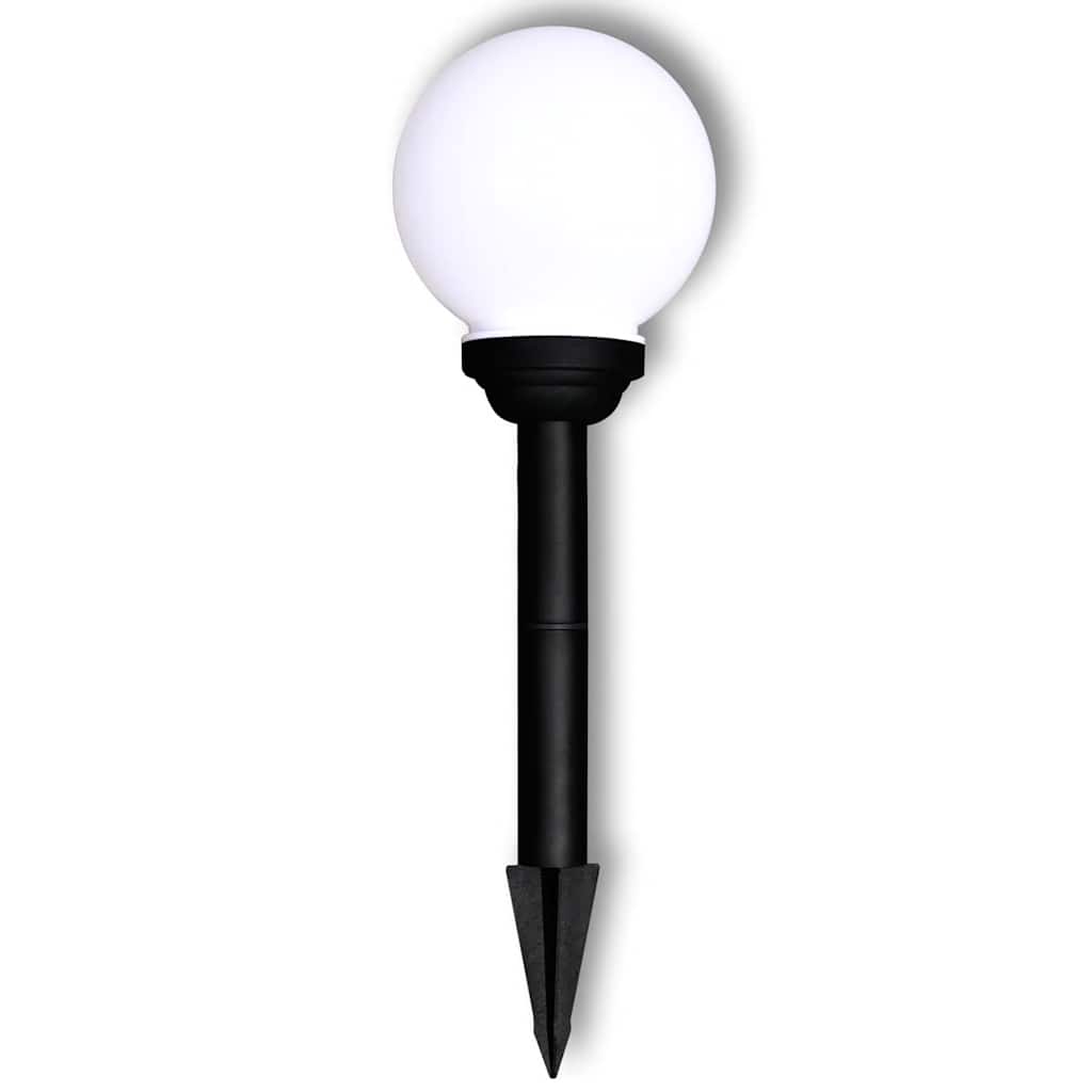 40863 vidaXL Outdoor Pathway Lamps 4 pcs LED 15 cm with Ground Spike - White