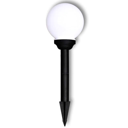 40863 vidaXL Outdoor Pathway Lamps 4 pcs LED 15 cm with Ground Spike - White