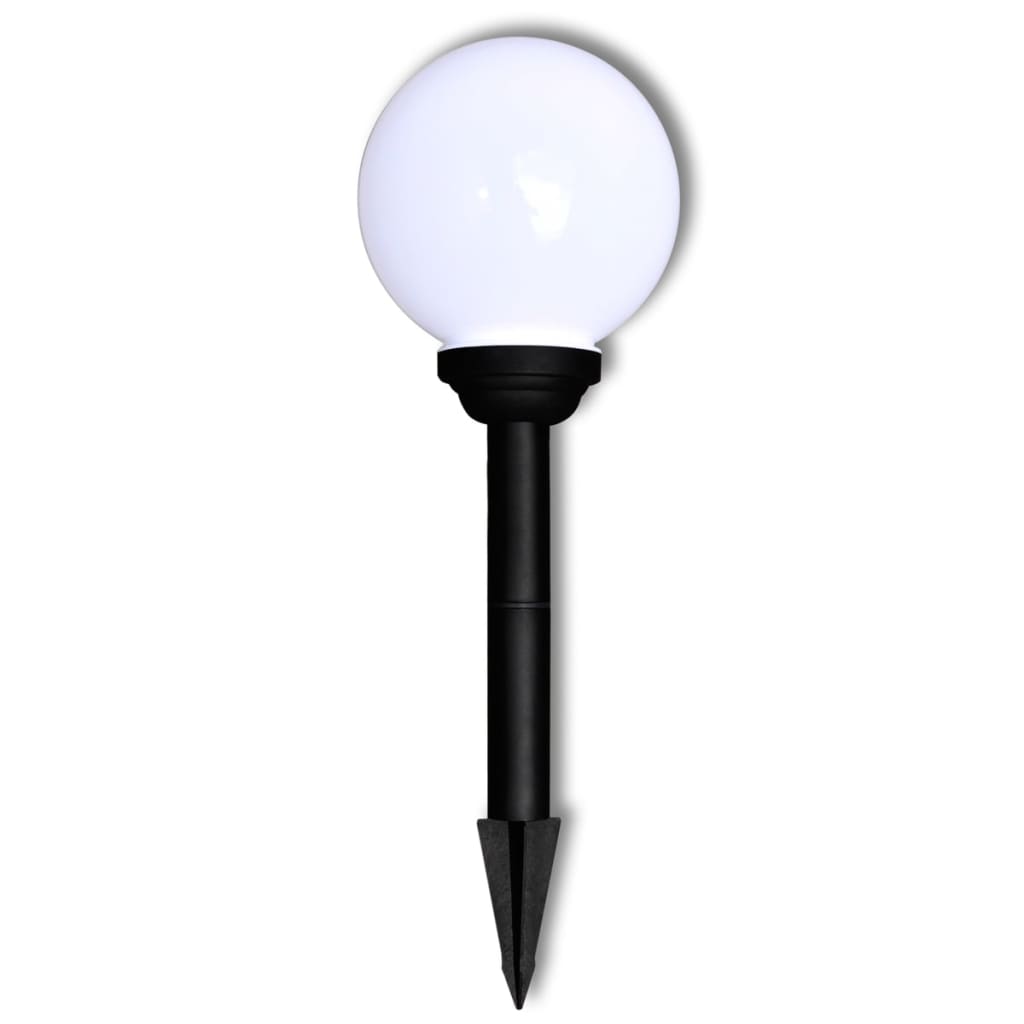 40864 vidaXL Outdoor Pathway Lamps 3 pcs LED 20 cm with Ground Spike - White