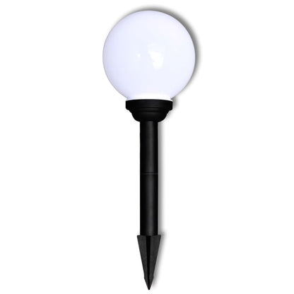 40864 vidaXL Outdoor Pathway Lamps 3 pcs LED 20 cm with Ground Spike - White